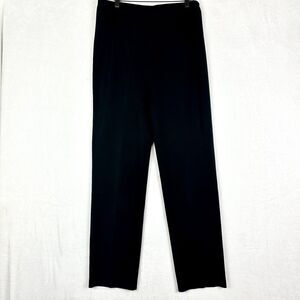 Ming Wang Knit Pull On Pants Size Large Black Minimalist Classic Timeless